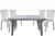 Combo 4 Sillas Presidente Mascardi 1 Mesa Rectangular 140Cm Reforzada Color Blanco