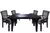 Combo 4 Sillas Turco Mascardi 1 Mesa Rectangular 140Cm Color Negro