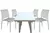 Combo 4 Sillas Valencia Mascardi 1 Mesa Cuadrada 75x75 Color Blanco
