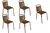 Combo 5 Sillas Lima Apilable Cordon - comprar online