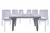 Combo 6 Sillas Dubai Mascardi 1 Mesa Rectangular 140Cm Reforzada Color Blanco