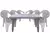Combo 6 Sillas Similar Mascardi 1 Mesa Rectangular 140Cm Color Blanco