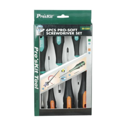 Set de Destornilladores Planos y Philips 6 PIEZAS PROSKIT - comprar online