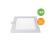 Downlight de embutir cuadrado 18w calido - comprar online