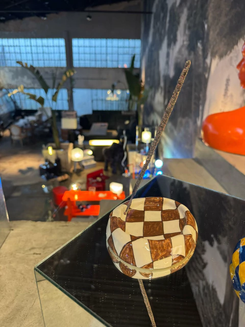 Rombos Marrón y Blanco