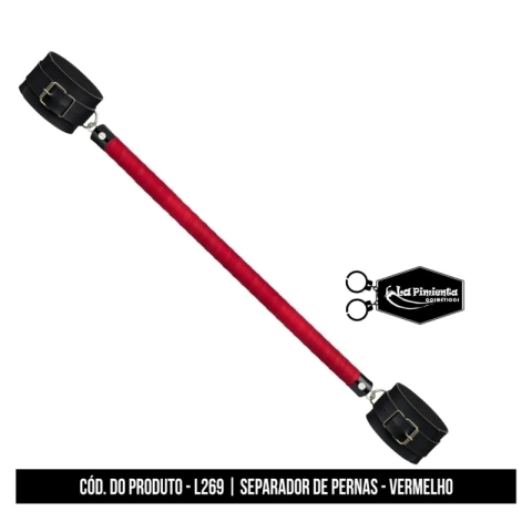SEPARADOR DE PERNAS - A ARTE DA DOMINAÇÃO COM MUITO ESTILO - VERMELHO