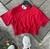 Crop Top Oversize Basic Roja - comprar en línea
