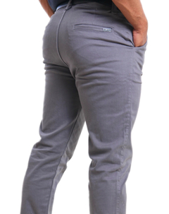 Calça em Brin com elastano cinza - comprar online