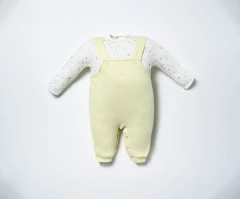 Macacão Bebê Menina Amarelo MAC01480