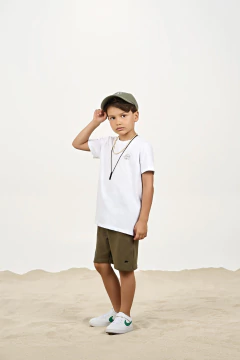 Camiseta Infantil Menino Branca 31710