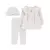 Set 3 piezas remera manga larga gorro y pantalon