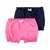 Pack 2 de short rosa y azul