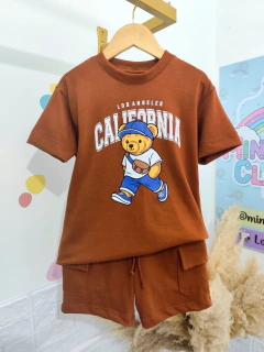 CONJUNTO OVERSIZED - STREET BEAR (CARAMELO) na internet