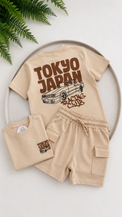CONJUNTO OVERSIZED - TOKYO JAPAN (BEGE) na internet
