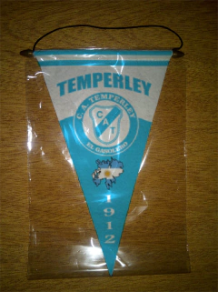 Banderin Triangular Temperley 20 Modelos - LM MERCHANDISING