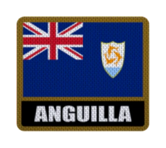 Iron-On Patch 7,5 cm Bandera con Nombre - Countries de América on internet