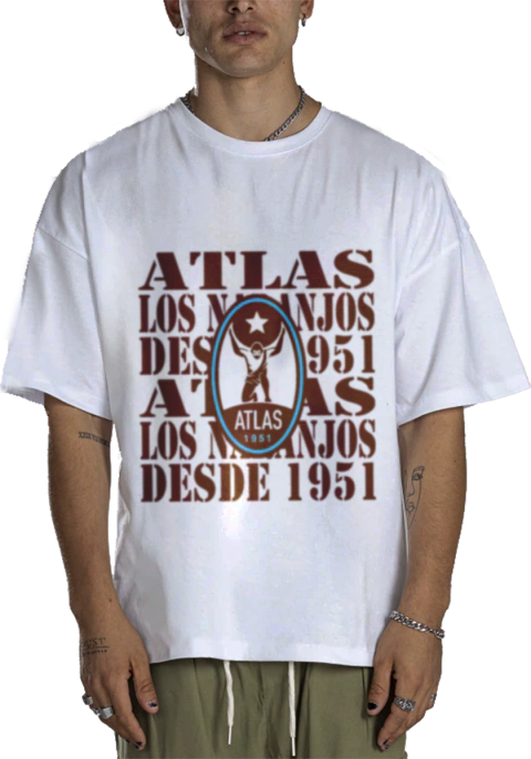 Camiseta Urbana De Algodão Adulto De Atlas 6 Modelos