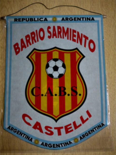 Banderín Mediano Barrio Sarmiento Castelli - comprar online