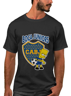 Remera Algodon Urbana De Adulto De Boca Juniors Diseños De Cultura Popular 3 Modelos - comprar online