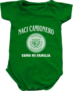 Body De Bebê 100% Algodão Camioneros Monte Grande 5 Modelos - loja online