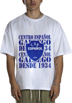 Camiseta Urbana De Algodão Adulto De Centro Español 3 Modelos