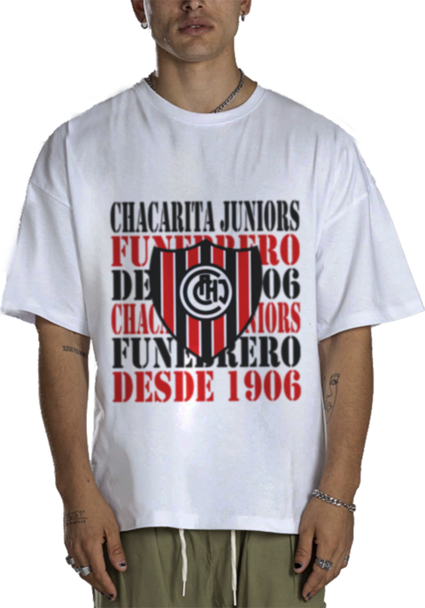 Remera Algodon Urbana De Adulto De Chacarita Juniors 7 Modelos