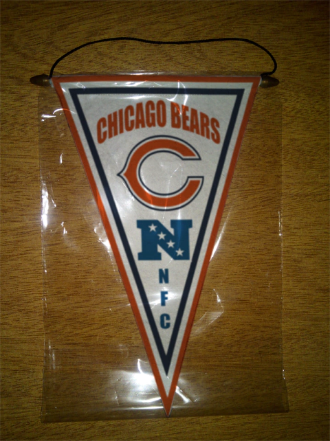 Flâmula Triangular NFL Chicago Bears - comprar online