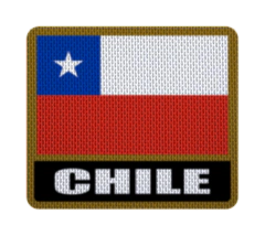 Iron-On Patch 7,5 cm Bandera con Nombre - Countries de América - LM MERCHANDISING
