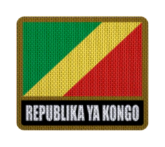 Parche Termoadhesivo 7,5 cm Bandera con Nombre - Países de África - tienda online