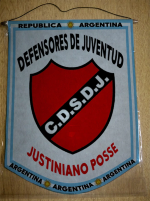 Banderín Mediano Defensores Juventud Justiniano Posse - comprar online