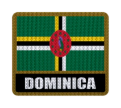 Iron-On Patch 7,5 cm Bandera con Nombre - Countries de América - LM MERCHANDISING