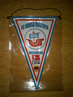 Flâmula Triangular Fc Hansa Rostock 2 Modelos - comprar online