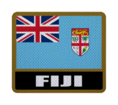Iron-On Patch 7,5 cm Bandera con Nombre - Countries de Oceanía on internet