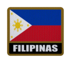 Parche Termoadhesivo 7,5 cm Bandera con Nombre - Países de Asia hasta Myanmar - comprar online