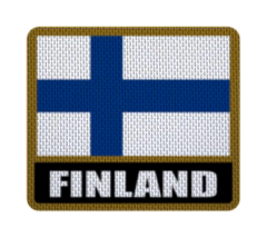 Parche Termoadhesivo 7,5 cm Bandera con Nombre - Países de Europa hasta Lituania