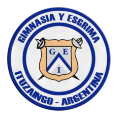 Patch Termocolante 7,5 cm GEI Gimnasia y Esgrima de Ituzaingo