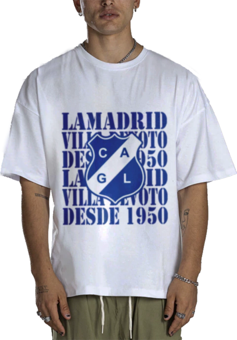 Camiseta Urbana De Algodão Adulto De General Lamadrid 7 Modelos