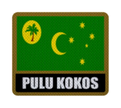 Iron-On Patch 7,5 cm Bandera con Nombre - Countries de Oceanía - online store