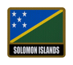 Iron-On Patch 7,5 cm Bandera con Nombre - Countries de Oceanía - online store
