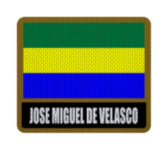 Parche Termoadhesivo 7,5 cm Bandera con Nombre - Divisiones de Bolivia - tienda online
