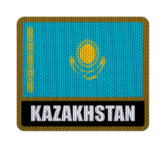 Parche Termoadhesivo 7,5 cm Bandera con Nombre - Países de Asia hasta Myanmar - LM MERCHANDISING