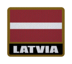 Parche Termoadhesivo 7,5 cm Bandera con Nombre - Países de Europa hasta Lituania - comprar online