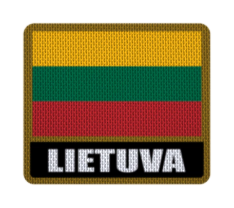 Parche Termoadhesivo 7,5 cm Bandera con Nombre - Países de Europa hasta Lituania - comprar online