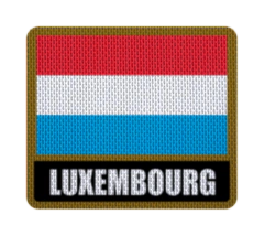 Patch Termocolante 7,5 cm Bandera con Nombre - Países de Europa hasta Yugoslavia - LM MERCHANDISING