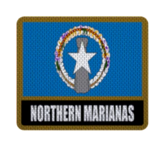 Iron-On Patch 7,5 cm Bandera con Nombre - Countries de Oceanía on internet