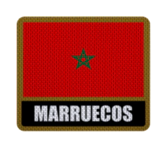 Parche Termoadhesivo 7,5 cm Bandera con Nombre - Países de África