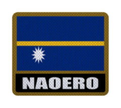 Iron-On Patch 7,5 cm Bandera con Nombre - Countries de Oceanía - buy online