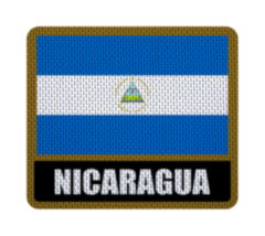 Parche Termoadhesivo 7,5 cm Bandera con Nombre - Países de América - LM MERCHANDISING