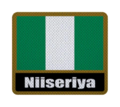 Parche Termoadhesivo 7,5 cm Bandera con Nombre - Países de África