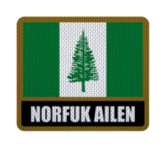 Iron-On Patch 7,5 cm Bandera con Nombre - Countries de Oceanía on internet